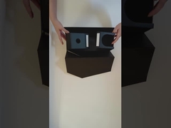 Custom logo luxe magnetische flap deksel doos