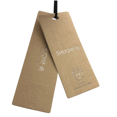 kopen De douane drukte de Bruine Textuurdocument Gouden Folie van Bagagemarkeringen Stempelend Logo Supplier online manufacture