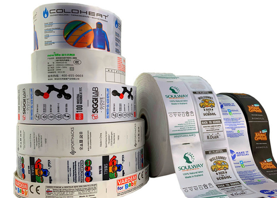 kopen Gedrukte Kledingstuk Gerecycleerde het Etiketsymbolen die van de Polyesterzorg de Etiketten van de Wasinstructie betekenen online manufacture