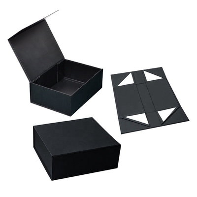 kopen Op maat gemaakte opvouwbare dozen van zwart karton met deksels Magnetische opvouwbare dozen online manufacture