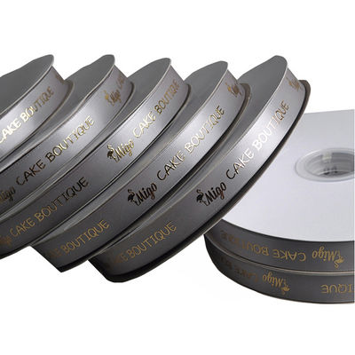 kopen Goedkoop Satin Ribbon met Hot Stamped Gold Logo online manufacture