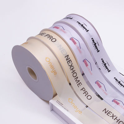 kopen Aangepast Luxe Breed Satijnen Lint Met Logo Bedrukking Voor Geschenkverpakking & Evenementen online manufacture