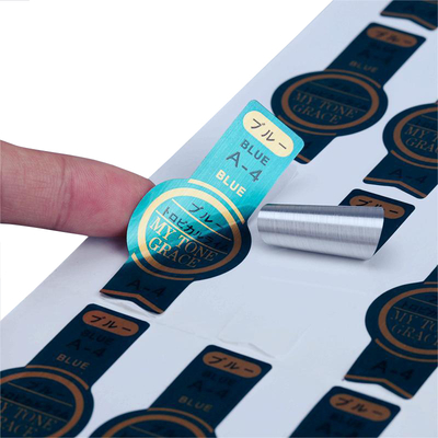 kopen Aangepaste zilverfolie stickers – Waterdichte zelfklevende metallic labels met artwork print online manufacture