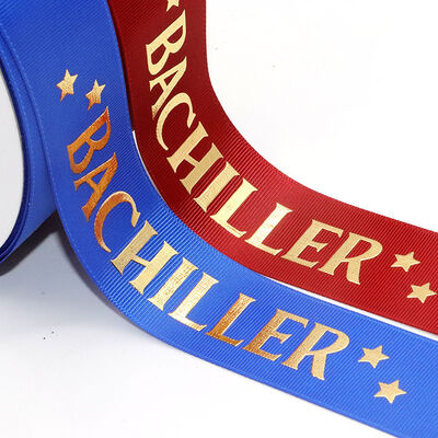 Kopen Custom Grosgrain Ribbon with Gold Foil Logo | Personalized Polyester Ribbon for Packaging online vervaardiging