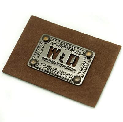 kopen Faux Gepersonaliseerd van het de Markeringenmetaal van de Leerbagage het Embleem Multidoel voor Hoeden online manufacture