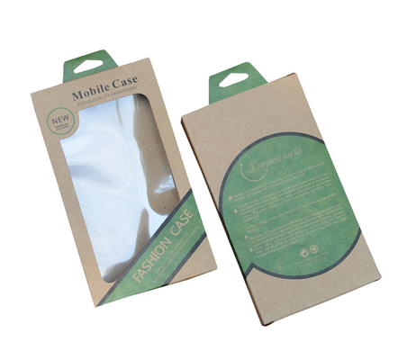 Goede prijs. Gedrukt Vriendschappelijk Bruin Kraftpapier het Document van Eco Vakje met Hangergat voor Mobiel Geval online