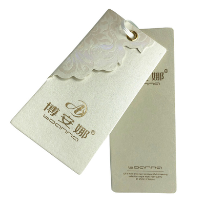 Goede prijs. Douane Gerecycleerd Document Cardstock Hang Tags Paper Label Tags met Grosgrain-Koord online