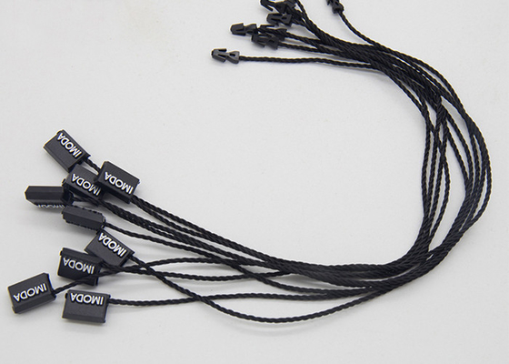 Goede prijs. Van de douane Wit Folie Plastic Hangtags Enig het Beëindigenkoord van Logo Black Plastic Tags Small online