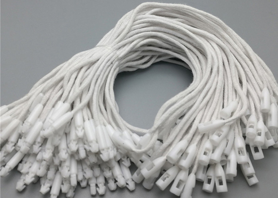 Goede prijs. De witte Plastic Clohting-Fabrikant van de Voorraadhang tag with bullet clasp van het Markeringskoord Zwarte online