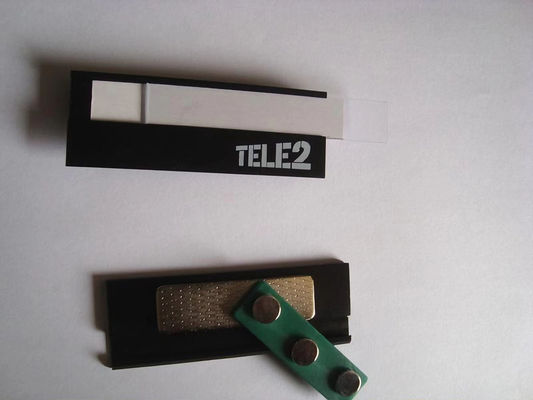 Custom Aluminium Magnetische Naam Badges Met Logo Printing Metalen Naam Tags