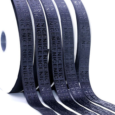 Goede prijs. Aangepast Luxe Schuim Logo Gedrukte Grosgrain Lint 3D Verhoogd Logo Merk Lint online