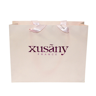 Goede prijs. Het promotiedouane Gedrukte Luxedocument Euro Embleem van Tote Bags With Purple Foil online