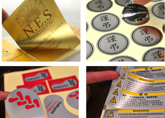 Goede prijs. De Douane Vinylstickers van het aluminiummetaal, Zelfklevende Etiketten voor Elektronische Producten online